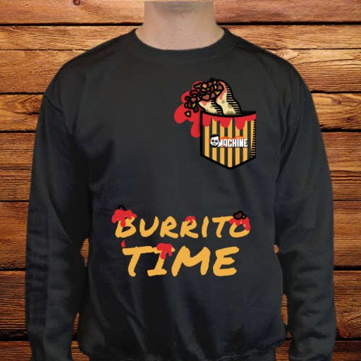 Burrito Time, Sweater Black